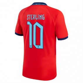 England Raheem Sterling 10 2023/2024 Borta Fotbollströjor Kortärmad